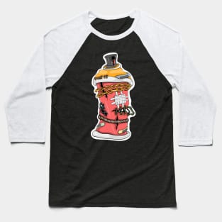 Spray paint Cartoon Baseball T-Shirt